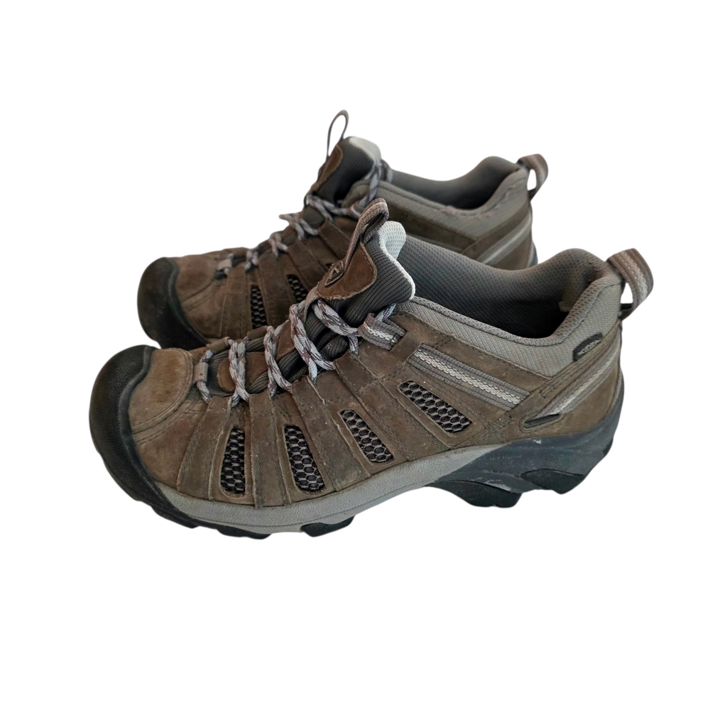 Keen Voyager Hiking Shoes 8.5 Brown Leather 1004270 Camping‎ Outdoors Trail